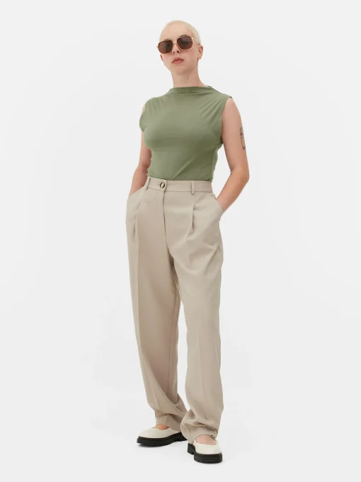 Sleeveless High Neck Bodysuit