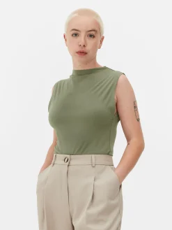 Sleeveless High Neck Bodysuit