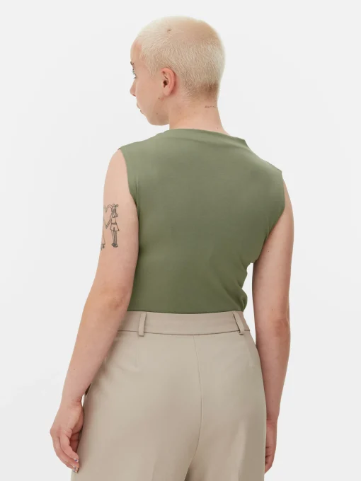 Sleeveless High Neck Bodysuit