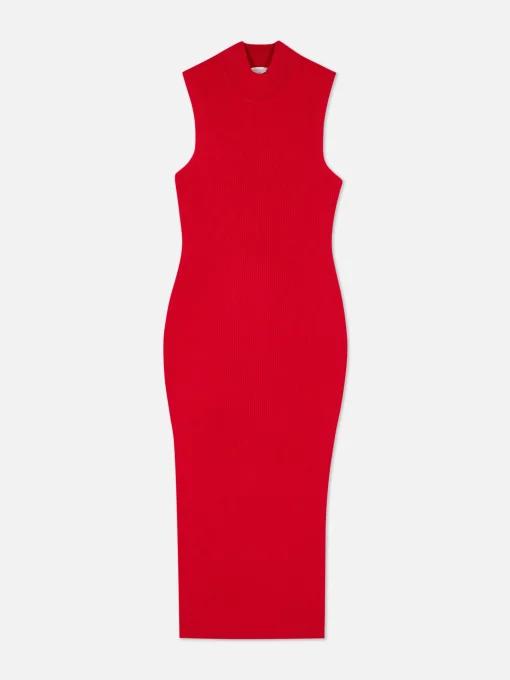 Sleeveless Midi Knit Dress