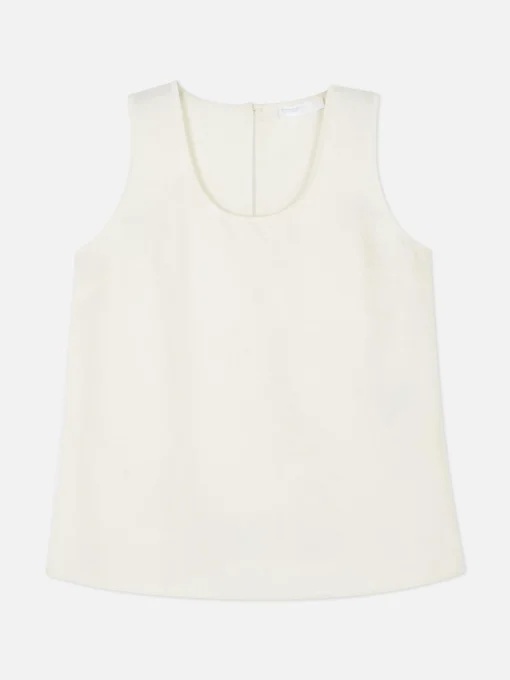 Sleeveless Scoop Neck Blouse