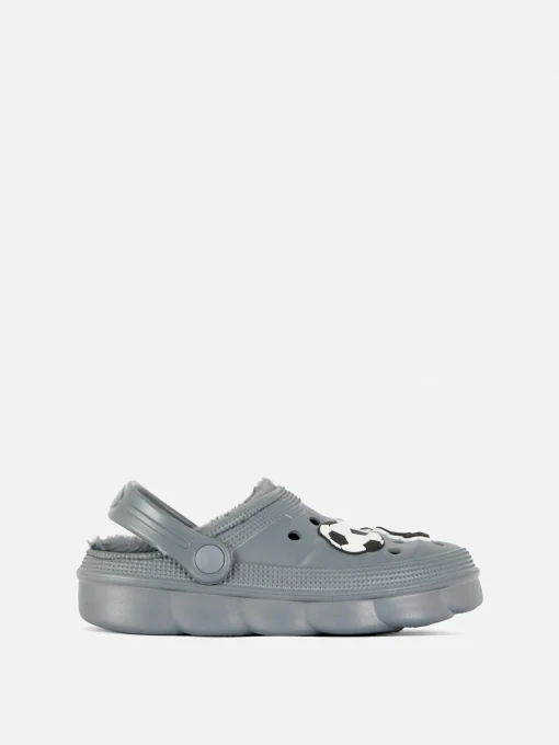 Soccer Faux Fur Lined Clogs
