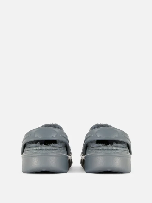 Soccer Faux Fur Lined Clogs