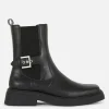 Square Toe Faux Leather Chelsea Boots
