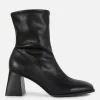 Square Toe Stretch Ankle Boots