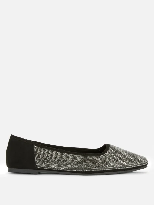 Square Toe Studded Slip-Ons