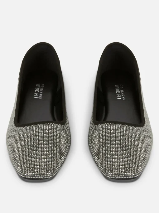 Square Toe Studded Slip-Ons