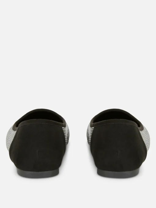 Square Toe Studded Slip-Ons