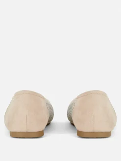 Square Toe Studded Slip-Ons
