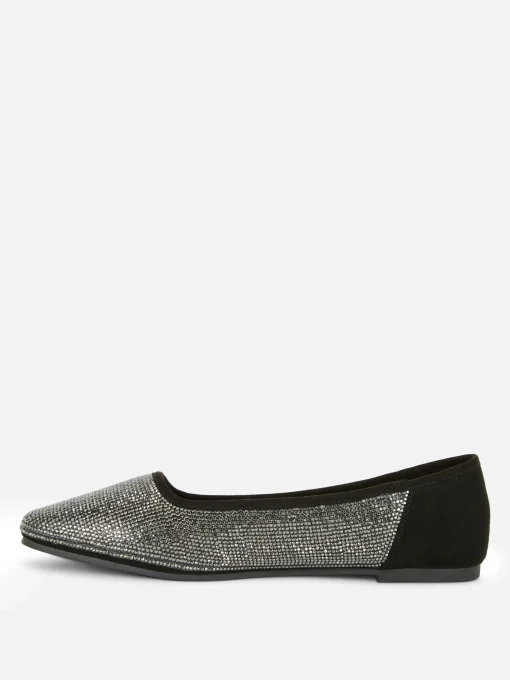 Square Toe Studded Slip-Ons