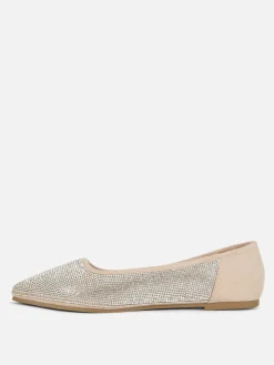 Square Toe Studded Slip-Ons