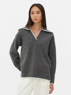 Stitch Collar Sweater