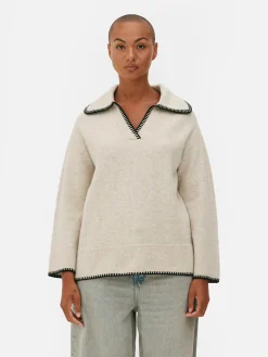 Stitch Collar Sweater