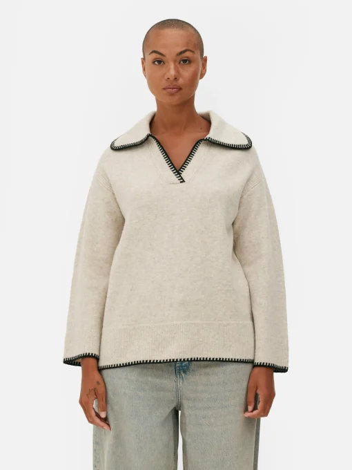 Stitch Collar Sweater