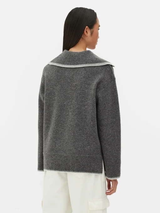 Stitch Collar Sweater