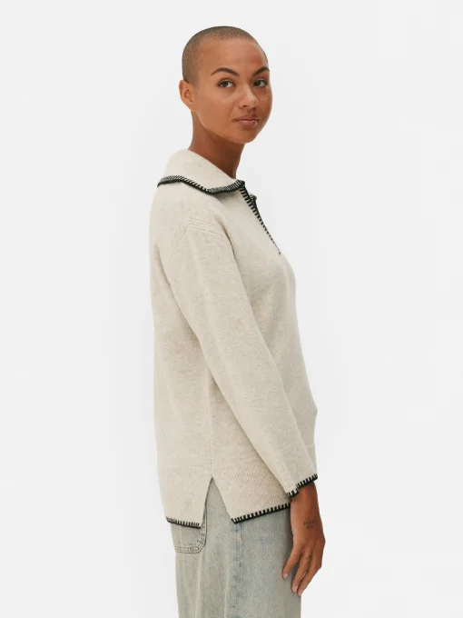 Stitch Collar Sweater
