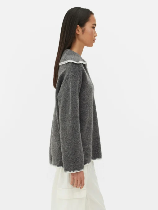Stitch Collar Sweater