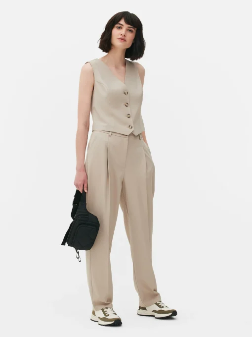 Straight Leg Tailored Pants