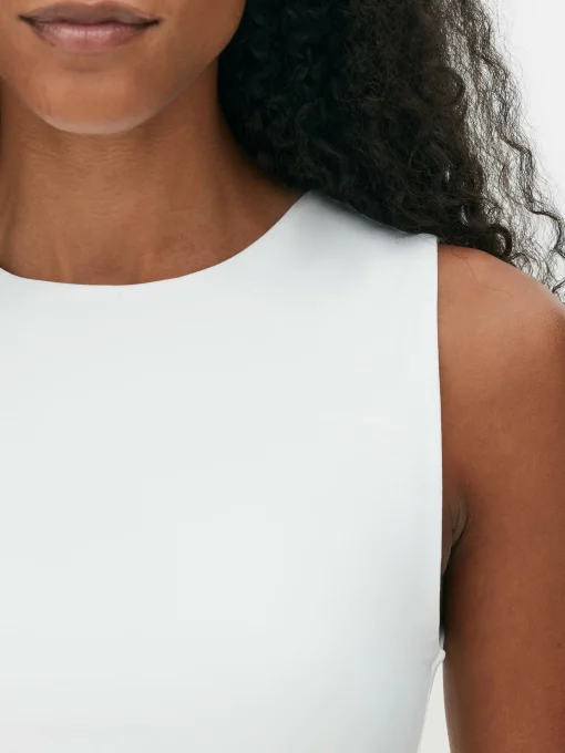 Stretch Cropped Racerback Tank
