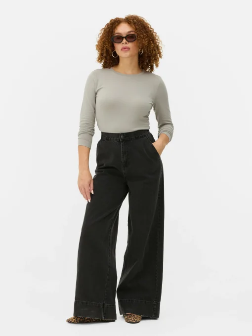 Stretch Jersey Long Sleeve Top