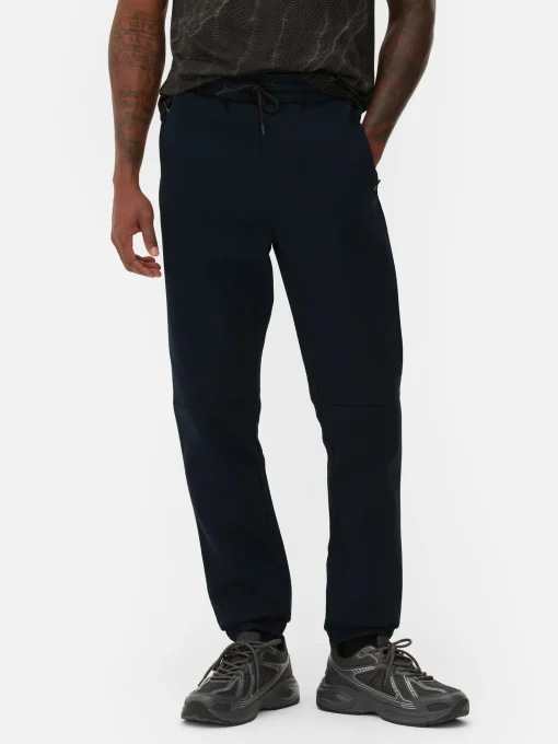 Stretch Waist Textured Joggers