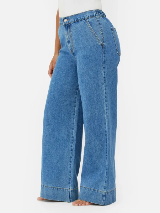 Stretch Wide Leg Jeans