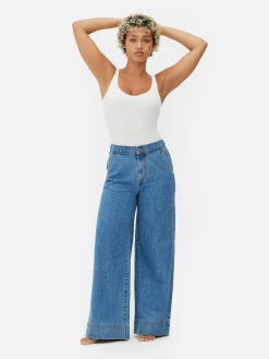 Stretch Wide Leg Jeans