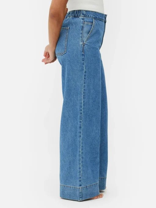 Stretch Wide Leg Jeans