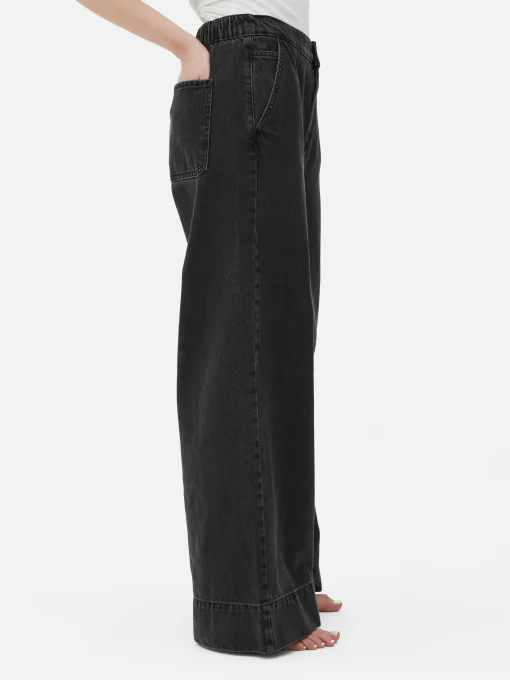 Stretch Wide Leg Jeans