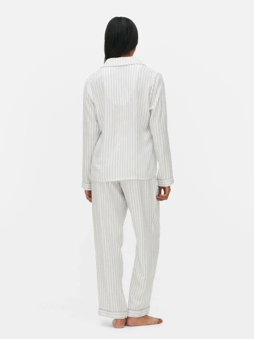 Striped Boyfriend Long Pajamas