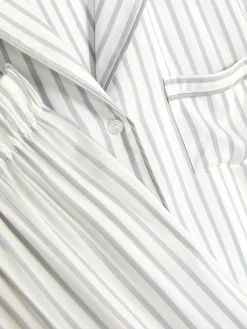 Striped Boyfriend Long Pajamas