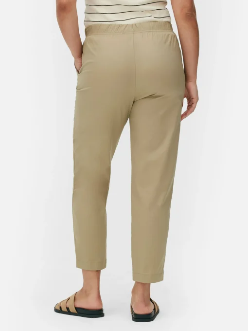 Tapered Poplin Joggers