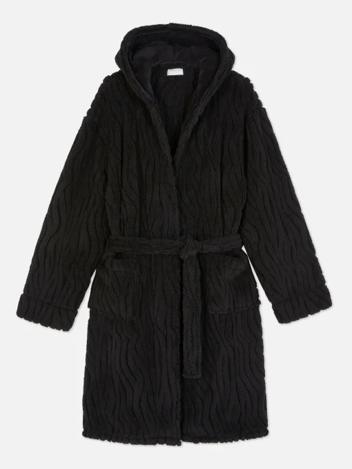 Textured Fleece Robe
