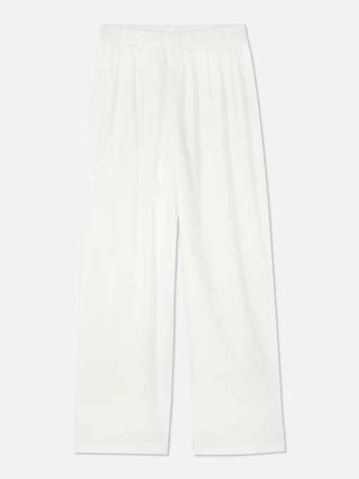 Textured Pajama Bottoms
