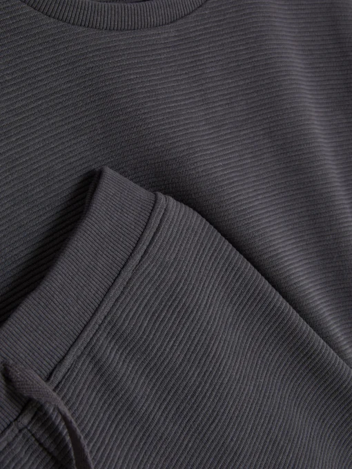 Textured Sweatshirt And Joggers Set