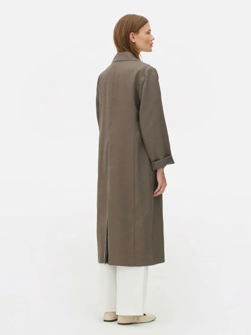 The Edit Double-Breasted Duster Coat