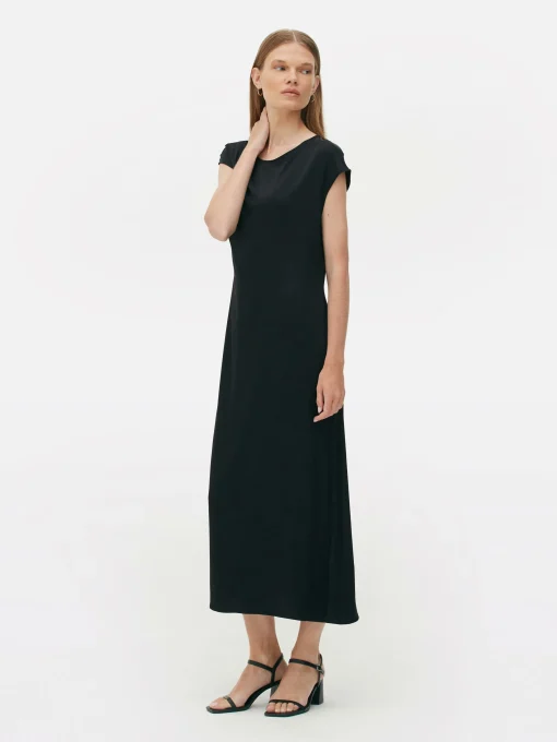 The Edit Satin Midi Dress