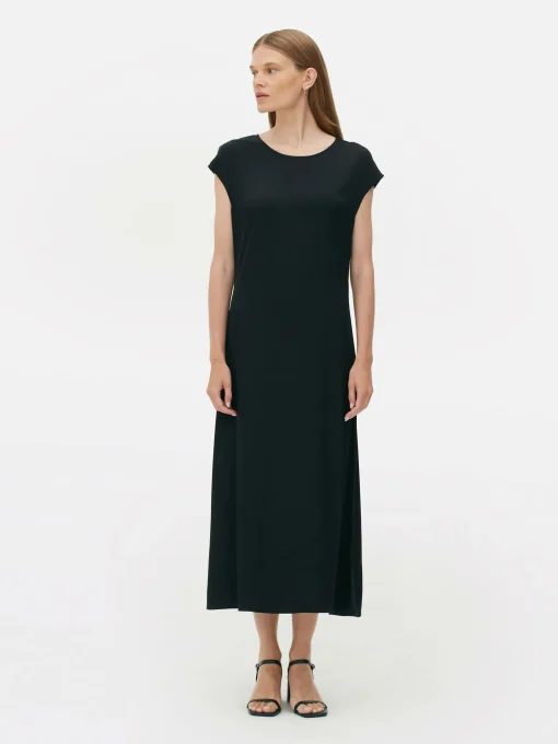 The Edit Satin Midi Dress