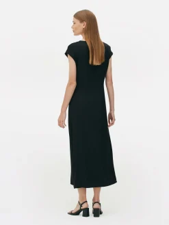 The Edit Satin Midi Dress