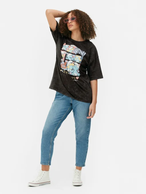 The Smurfs Comic Oversized T-Shirt