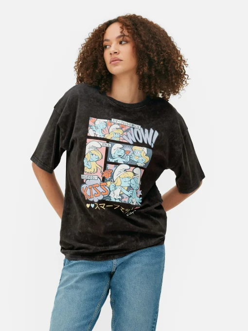 The Smurfs Comic Oversized T-Shirt