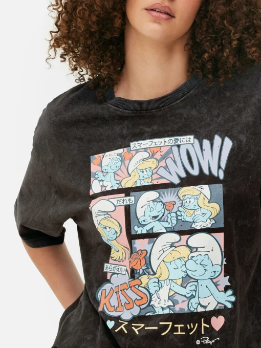 The Smurfs Comic Oversized T-Shirt