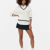 Two-in-One Preppy Pullover And Shirt