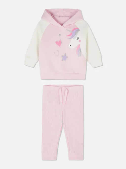 Unicorn Hoodie And Leggings Set