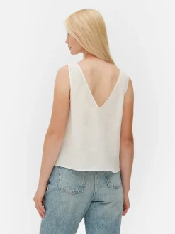 V-Neck Sleeveless Blouse