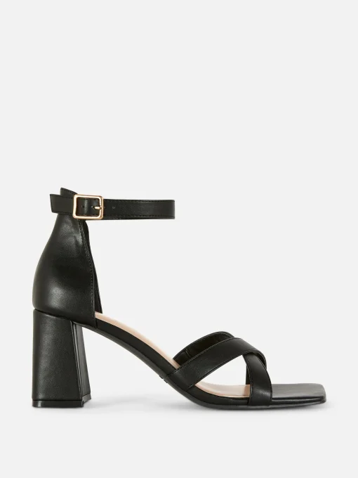 Wide Fit Cross Strap Heels