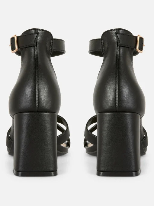 Wide Fit Cross Strap Heels