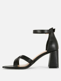 Wide Fit Cross Strap Heels