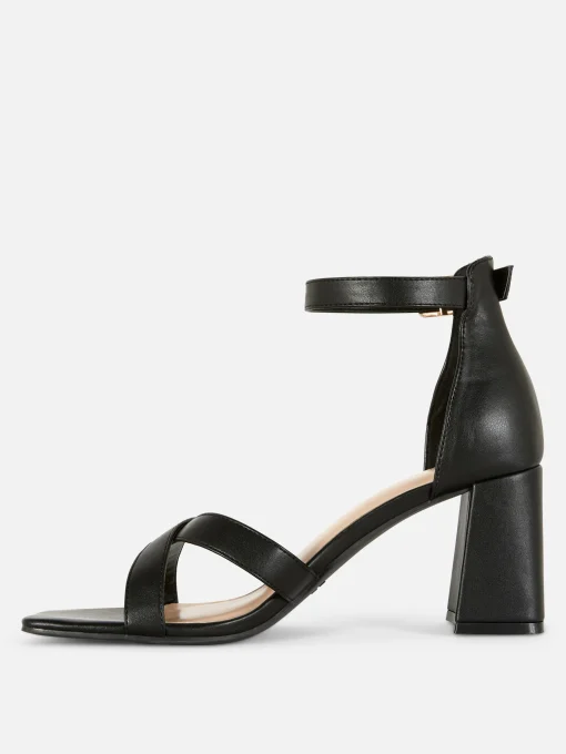 Wide Fit Cross Strap Heels