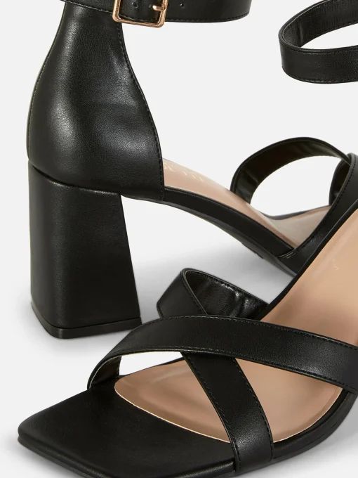 Wide Fit Cross Strap Heels